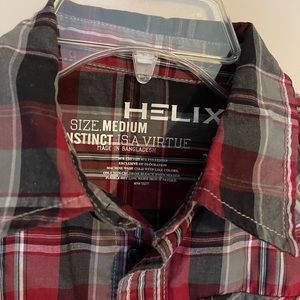 Helix Button Up Shirt boys size med